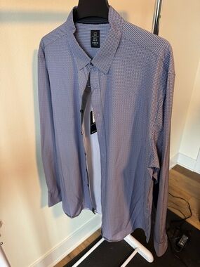 MENS DRESS SHIRT MICHAEL STRAHAN MODERN FIT SIZE XXL NEW WITH TAGS